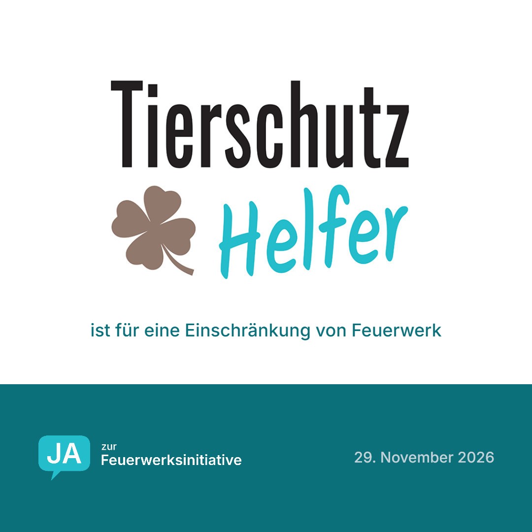 Tierschutz Helfer ist für eine Einschränkung von Feuerwerk