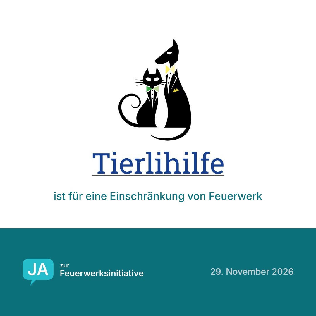 Tierlihilfe ist für eine Einschränkung von Feuerwerk
